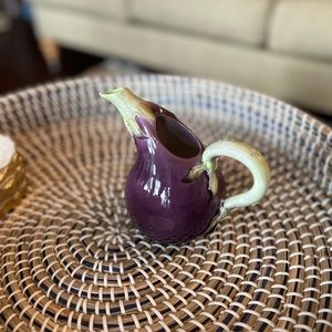 Fitz & Floyd 2 cup eggplant creamer